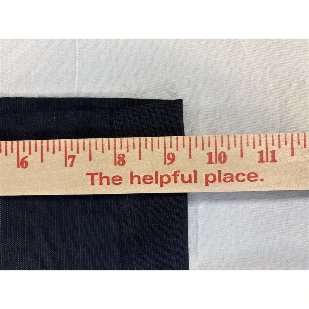 TownCraft Mens Pleated Front Dress Pants 36x30 Blue Pinstripe Wool Blend N2140